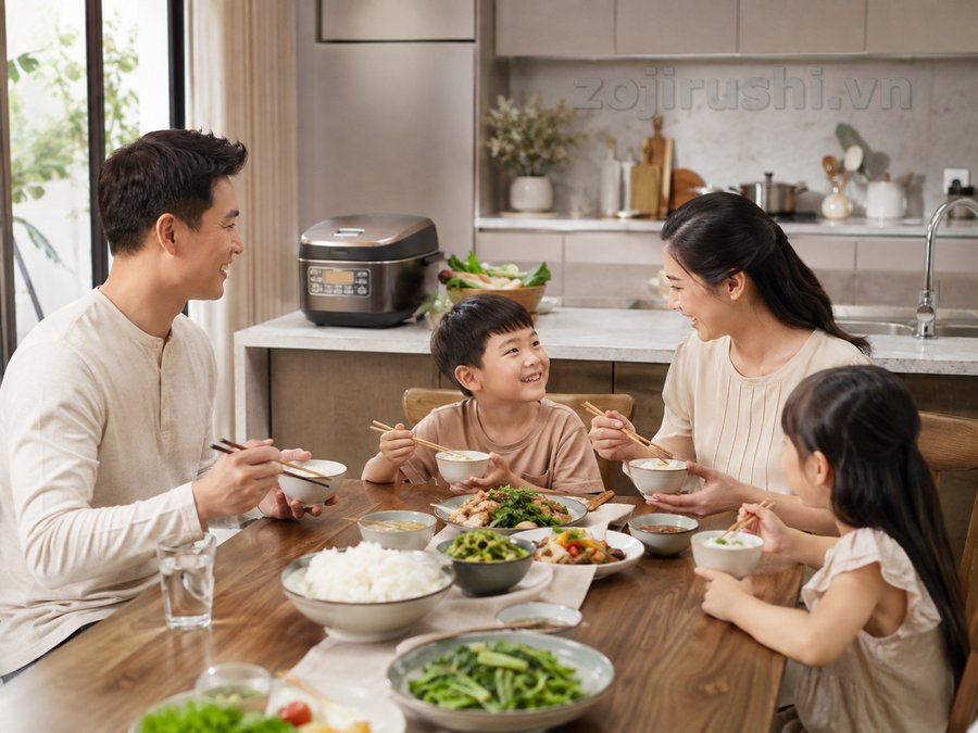 Cách chọn nồi cơm điện Zojirushi phù hợp với gia đình Việt 1 Cách chọn nồi cơm điện Zojirushi
