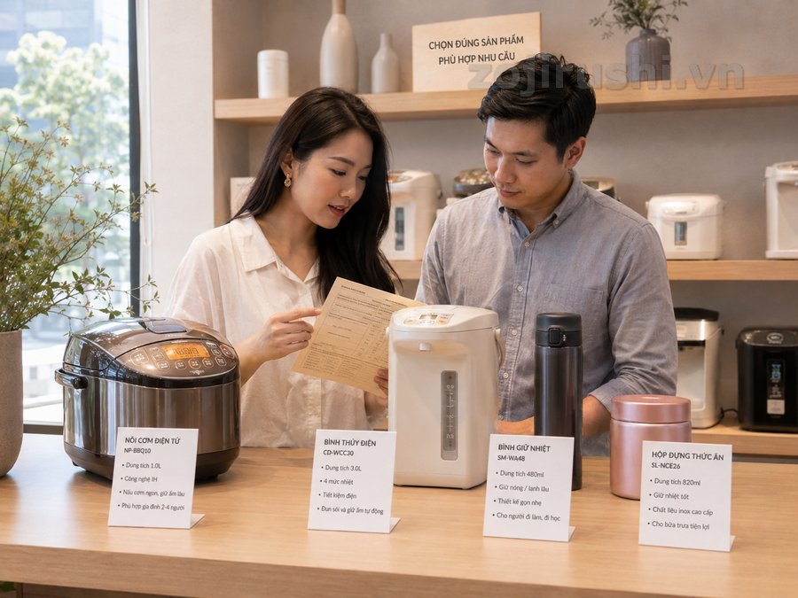 Cách đọc model Zojirushi để chọn đúng sản phẩm, đúng nhu cầu
