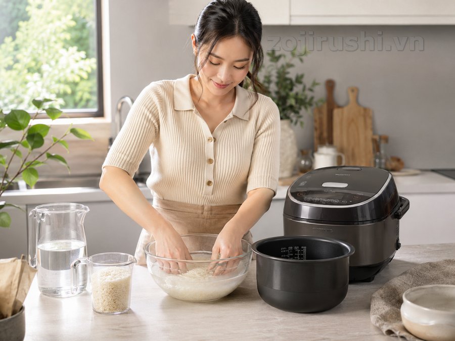 Cách sử dụng nồi cơm điện Zojirushi để cơm ngon và ổn định hơn