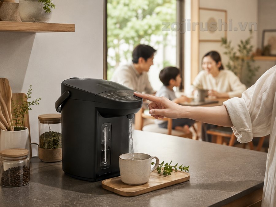 Cách sử dụng bình thủy điện Zojirushi
