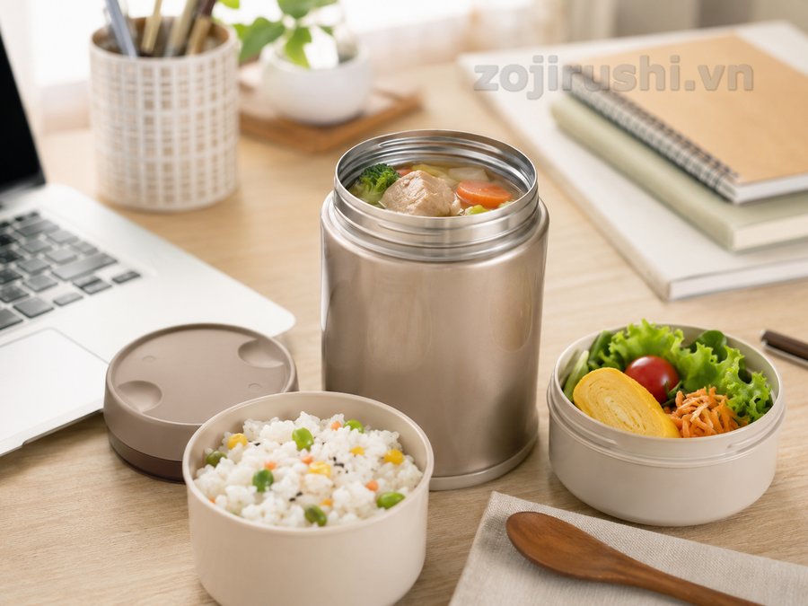 Cách dùng cà men cơm Zojirushi để bữa trưa ngon và tiện hơn 2 Cách dùng cà men cơm Zojirushi