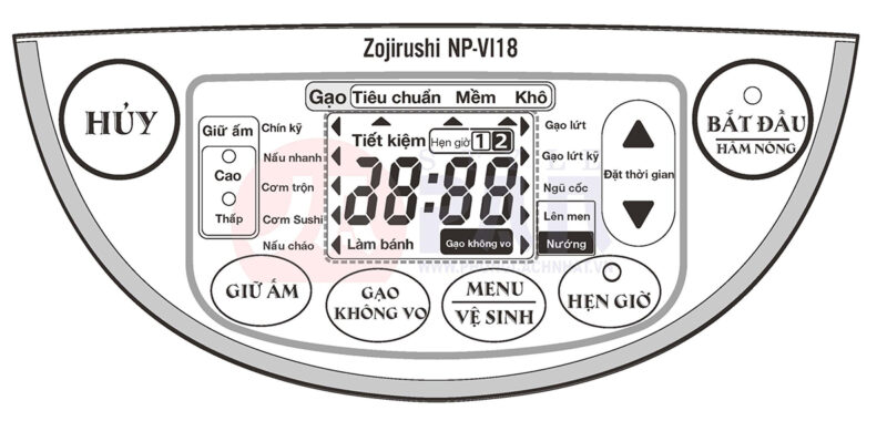 Hướng dẫn sử dụng tiếng việt dành cho mẫu nồi cơm điện Zojirushi NP-VI10 và Zojirushi NP-VI18 1