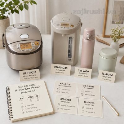 Cách đọc model Zojirushi để chọn đúng sản phẩm, đúng nhu cầu