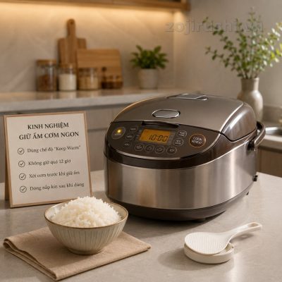 Kinh nghiệm dùng chế độ giữ ấm nồi cơm điện Zojirushi đúng cách